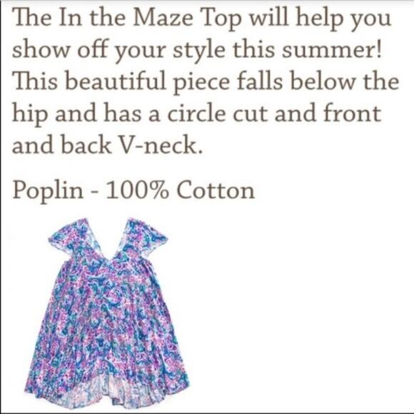 Matilda Jane In The Maze Floral Swing Tunic Top Size Small Spring - Picture 10 of 10